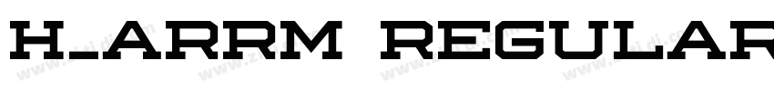 H_ARRM Regular字体转换